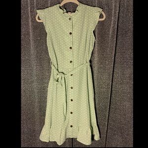 Sea foam Polka Dot Dress
